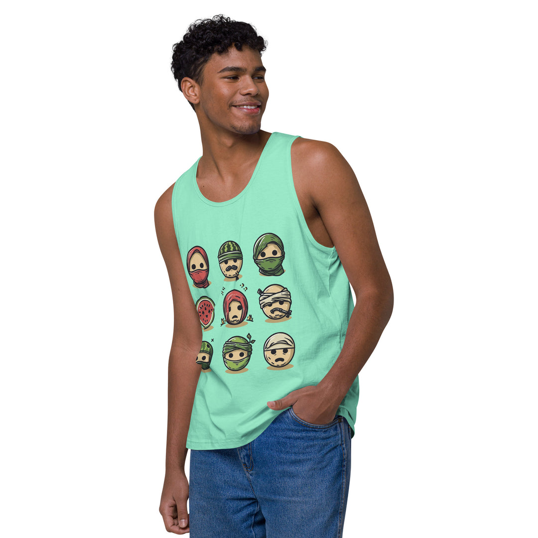 Men’s premium tank top | Palestine Emoji