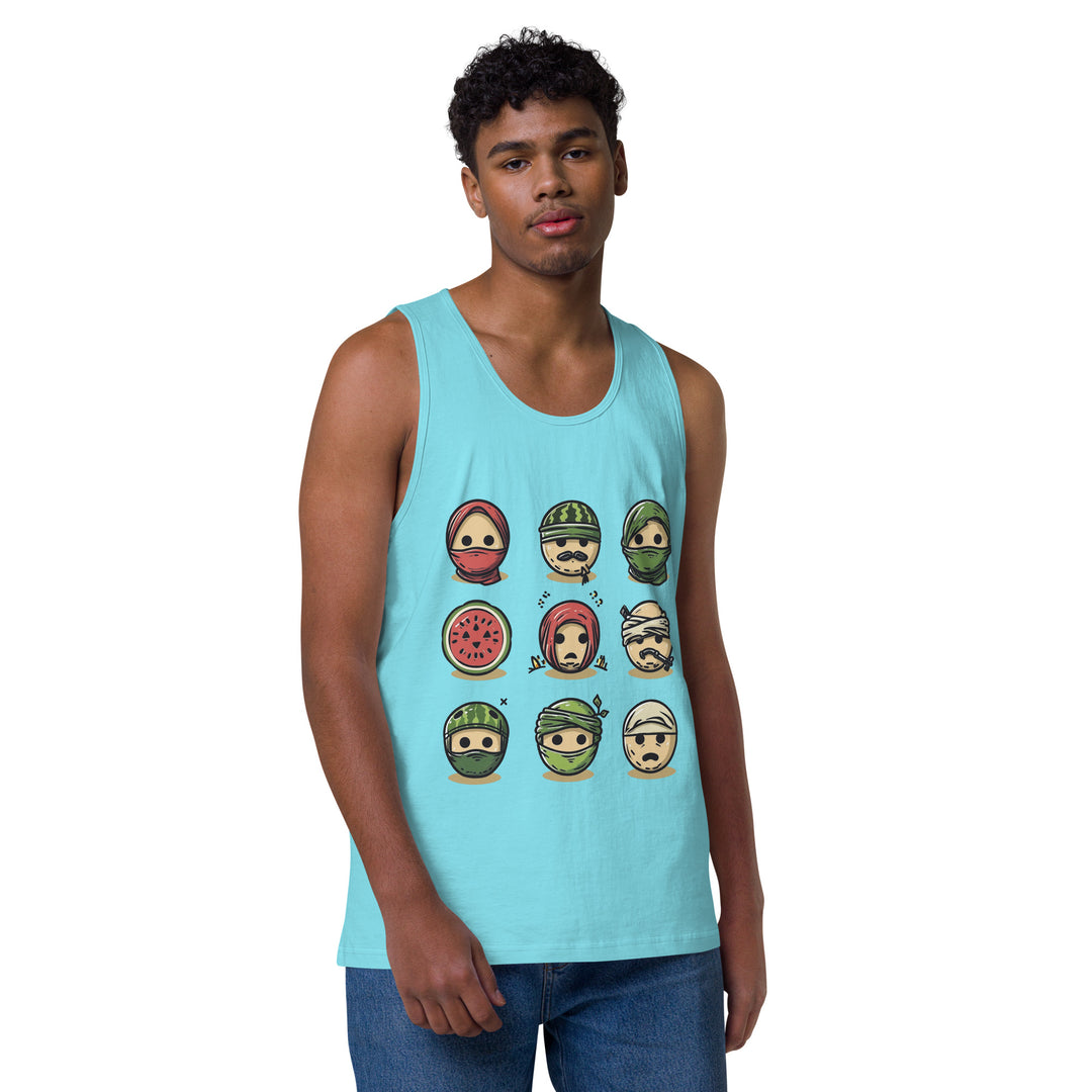 Men’s premium tank top | Palestine Emoji