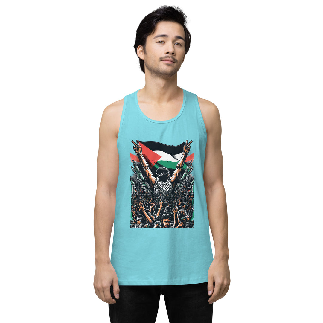 Men’s premium tank top | Art by Moh