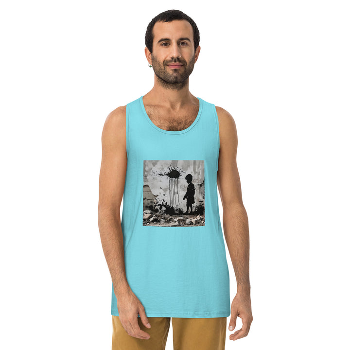 Men’s premium tank top | Palestine Wall