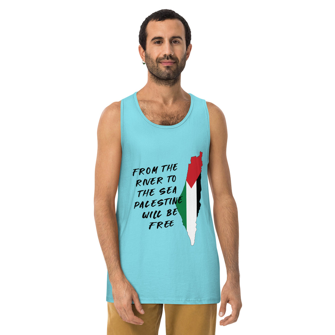 Men’s premium tank top | From the River