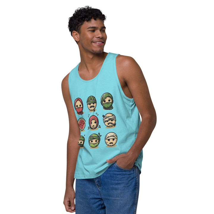 Men’s premium tank top | Palestine Emoji