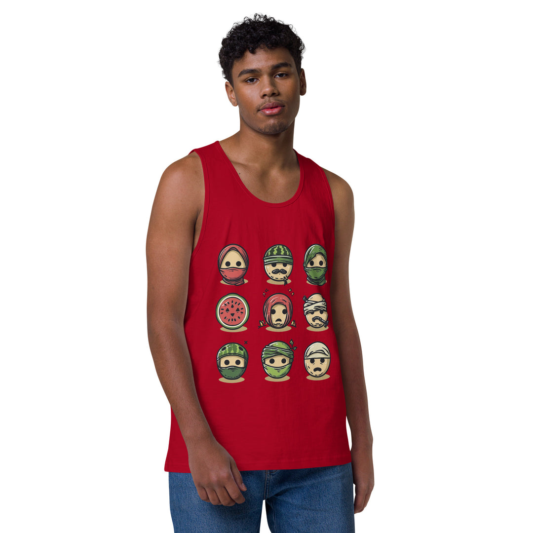 Men’s premium tank top | Palestine Emoji