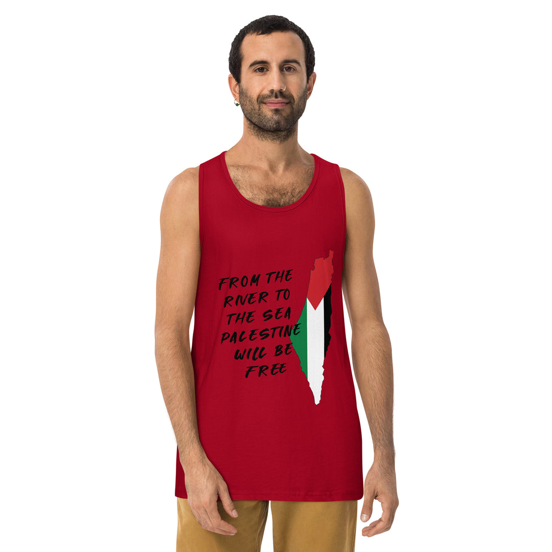 Men’s premium tank top | From the River