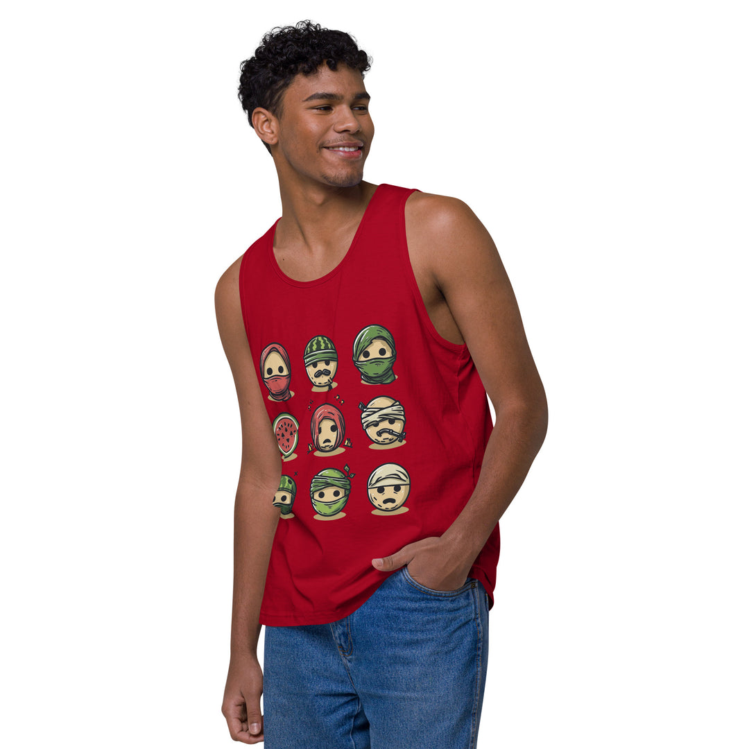 Men’s premium tank top | Palestine Emoji