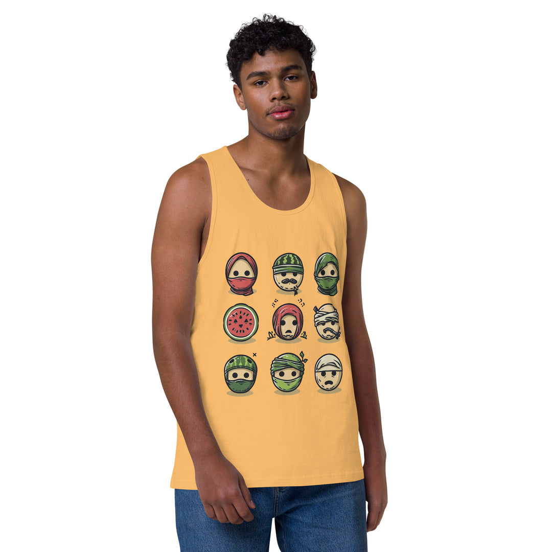 Men’s premium tank top | Palestine Emoji