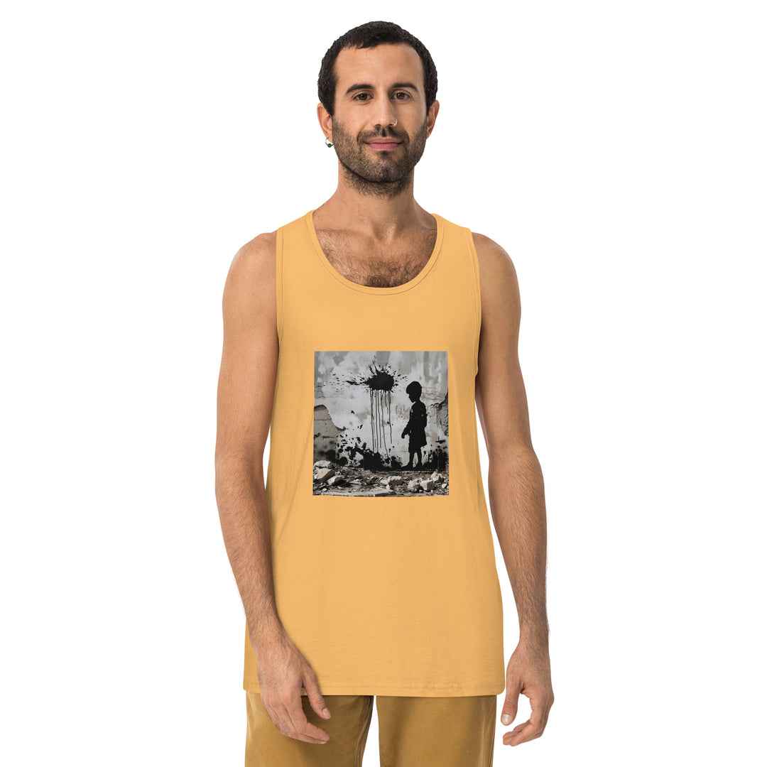 Men’s premium tank top | Palestine Wall