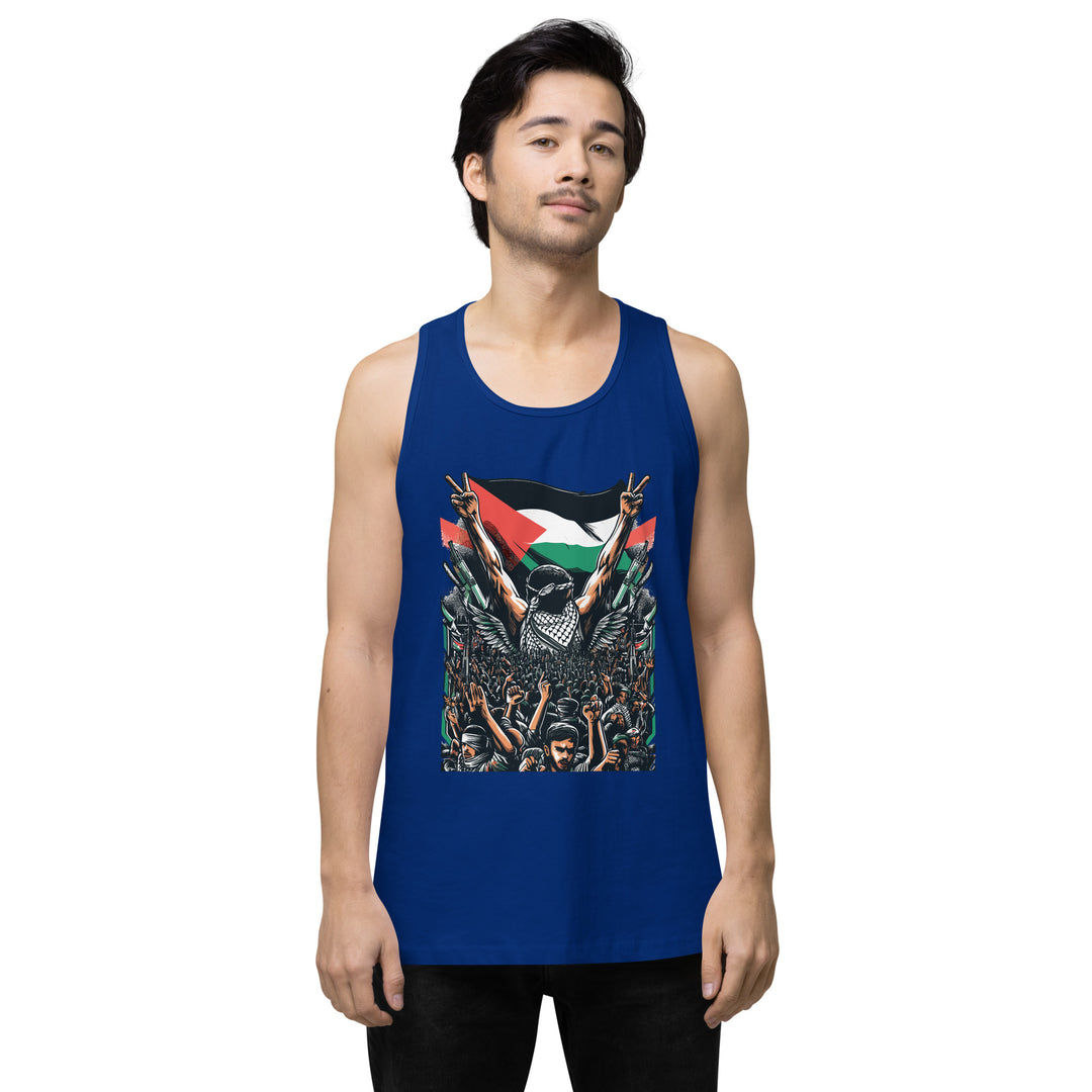 Men’s premium tank top | Art by Moh