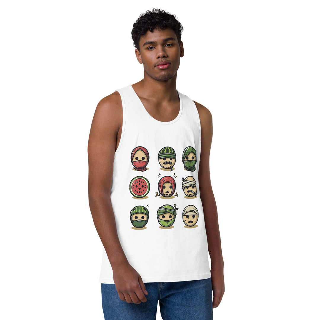 Men’s premium tank top | Palestine Emoji