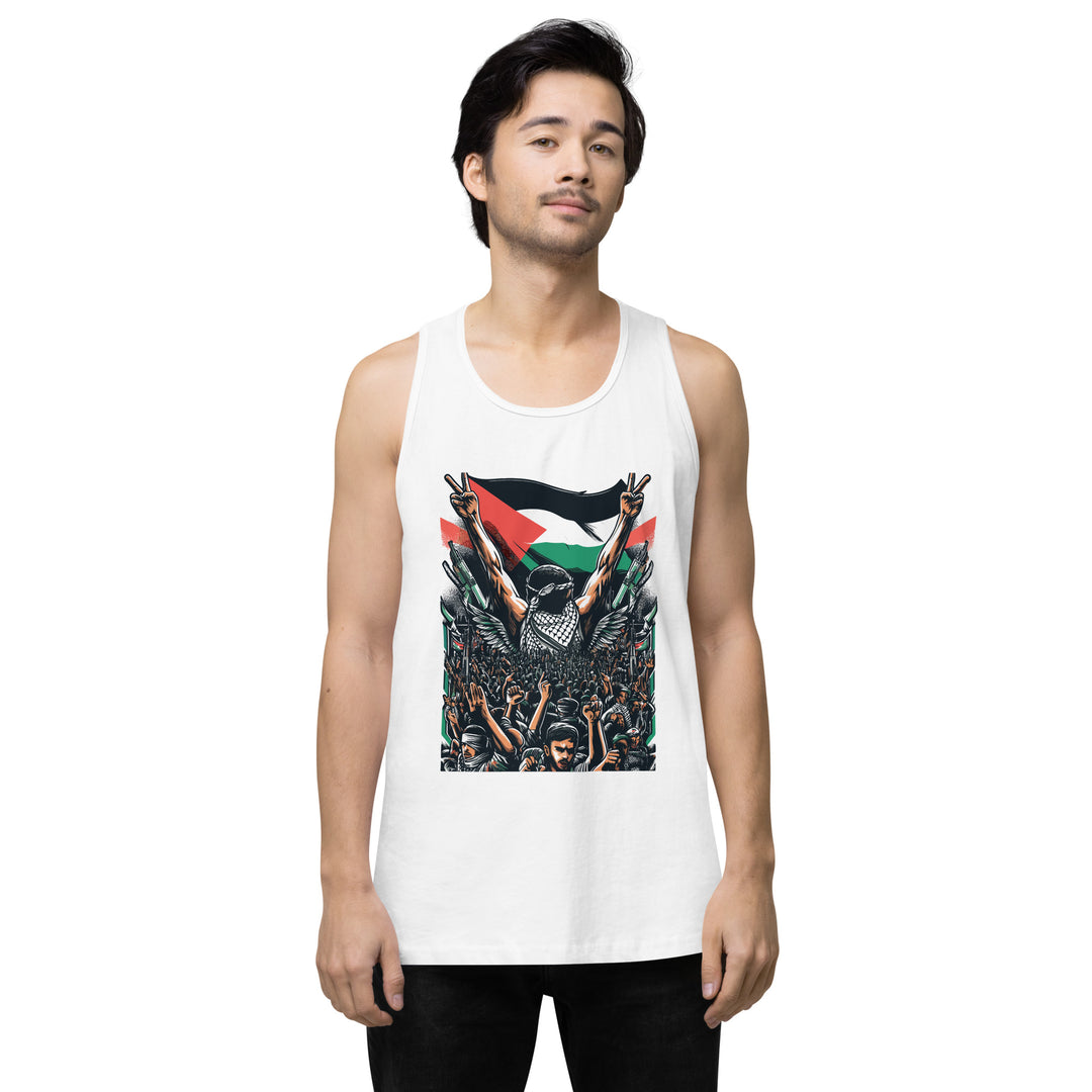 Men’s premium tank top | Art by Moh