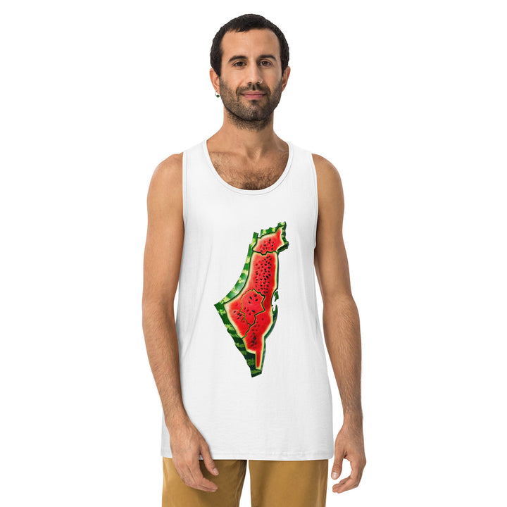 Men’s premium tank top | Palestine Watermelon