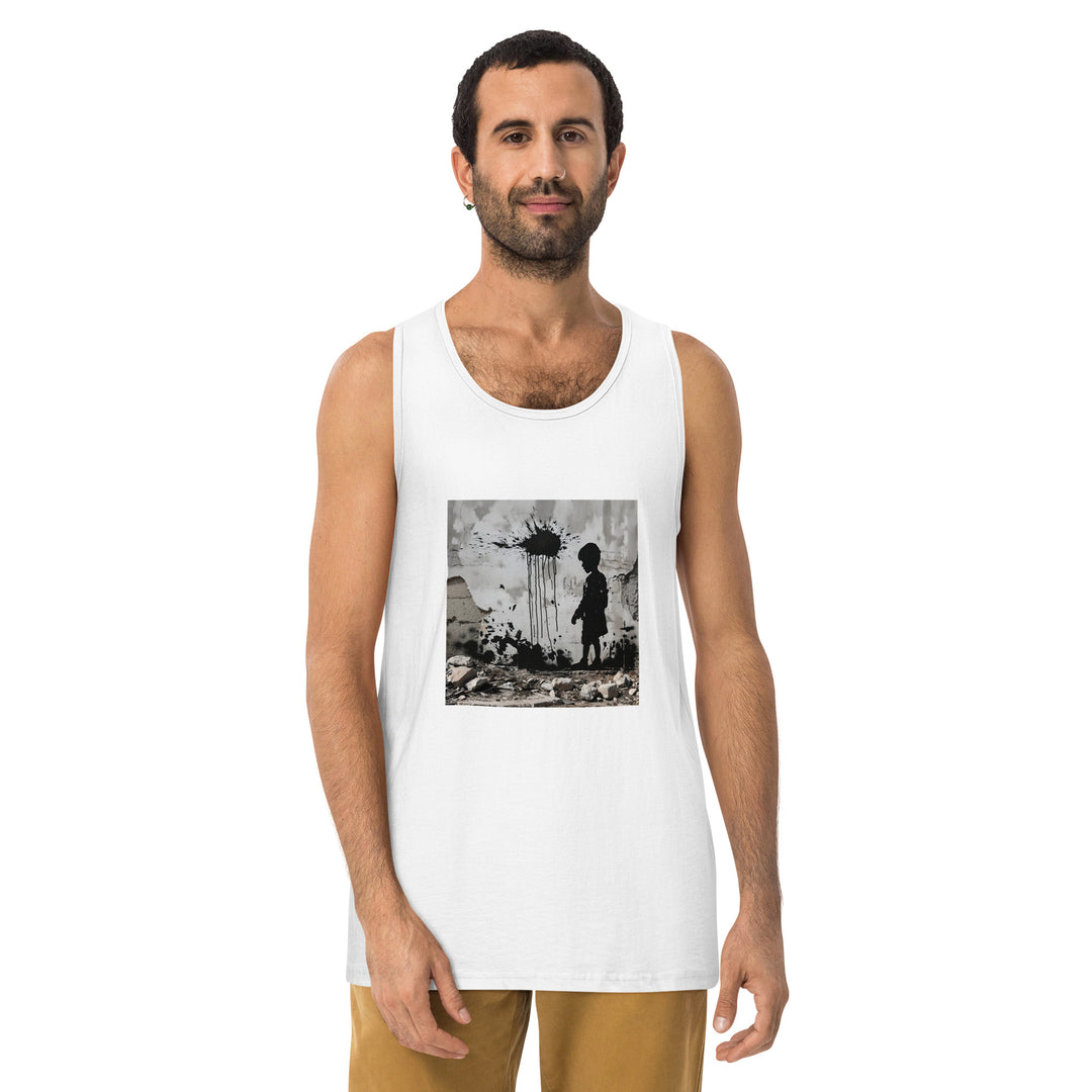 Men’s premium tank top | Palestine Wall