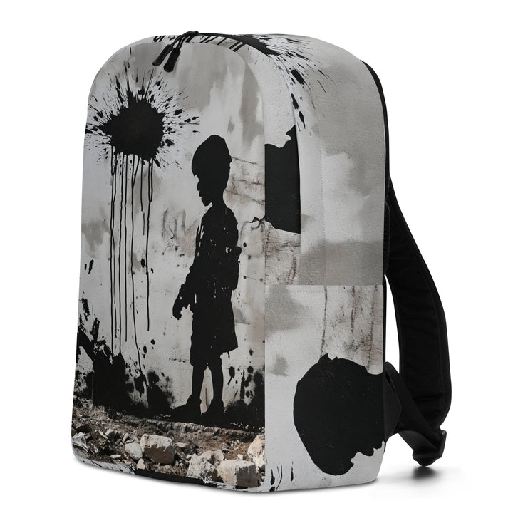 Minimalist Backpack - Palestine Wall, Minimalist Backpack White