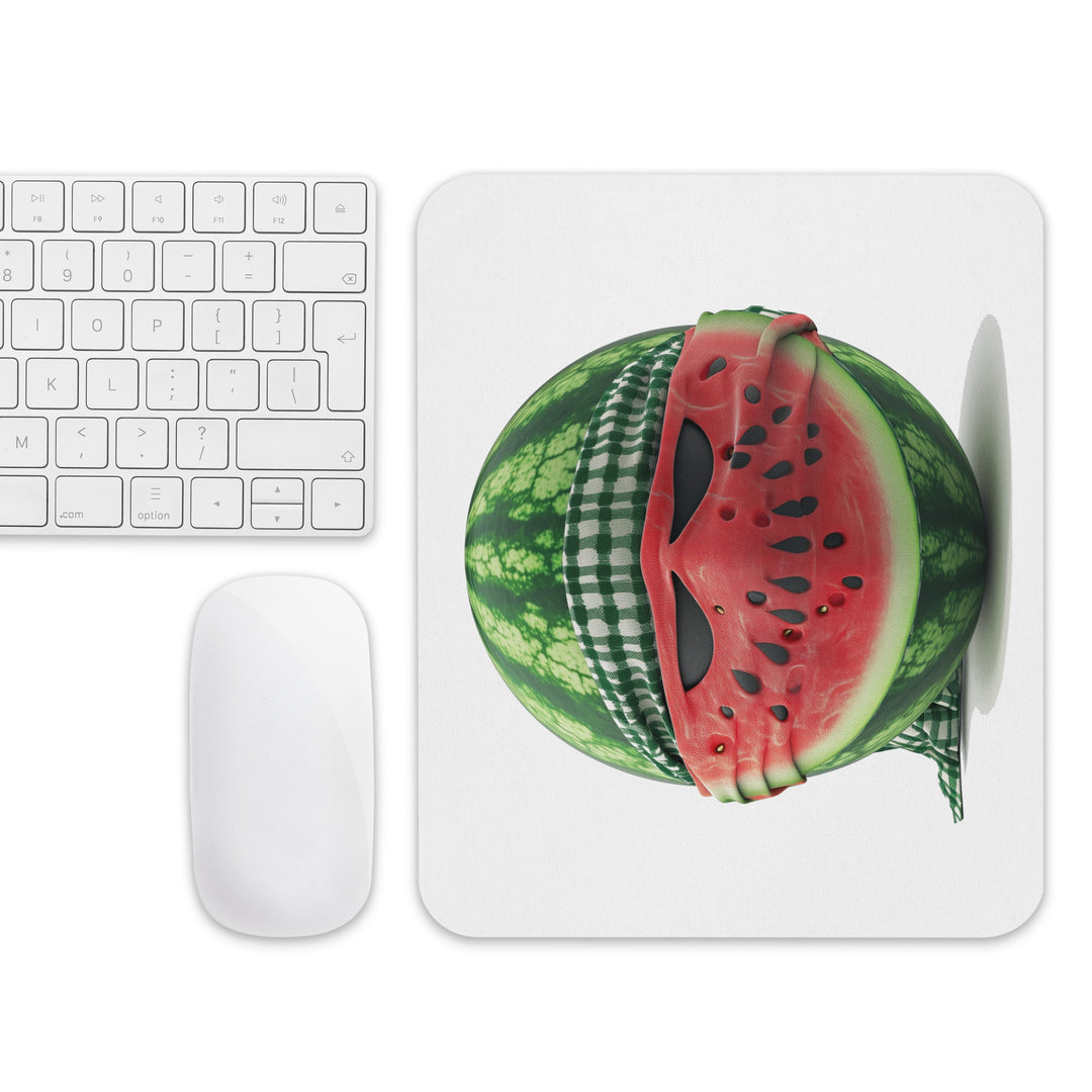 Mouse pad - Palestine Fighter Melon, White