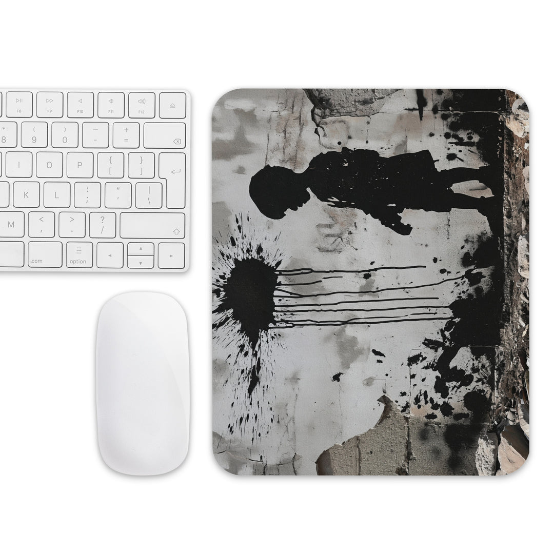 Mouse pad - Palestine Wall, White