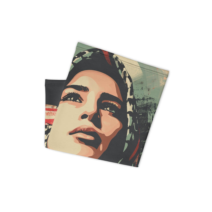 Neck Gaiter - Palestine Hope, Gaiter White Folded