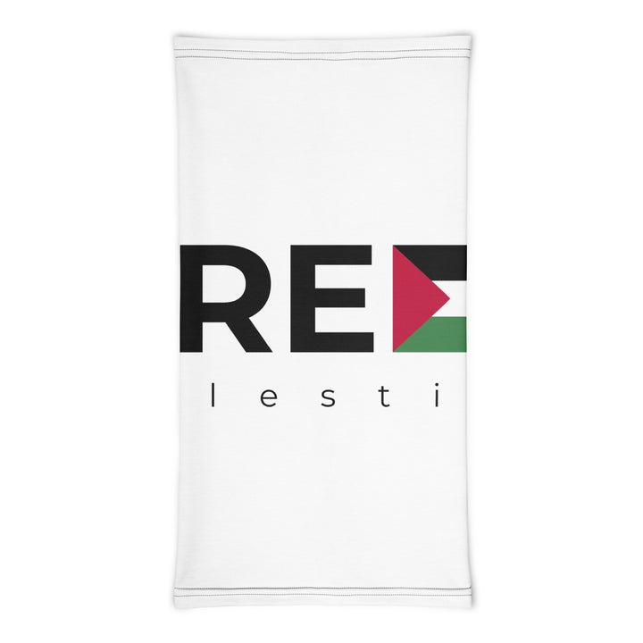 Neck Gaiter - Free Palestine, Gaiter White