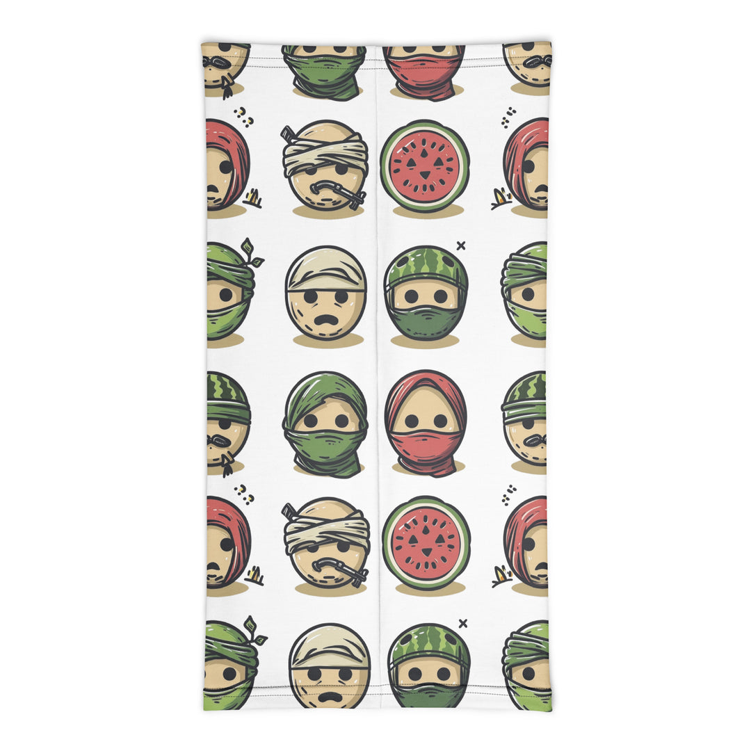 Neck Gaiter - Palestine Emoji, Gaiter White