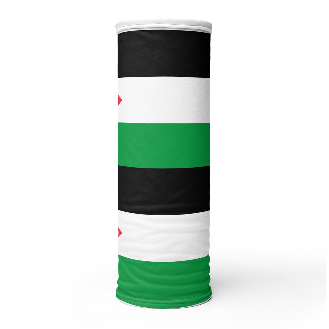 Neck Gaiter - Palestine Flag, Gaiter White On Tube