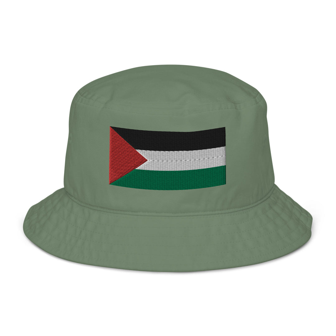 Organic bucket hat - Palestine Flag, Dill