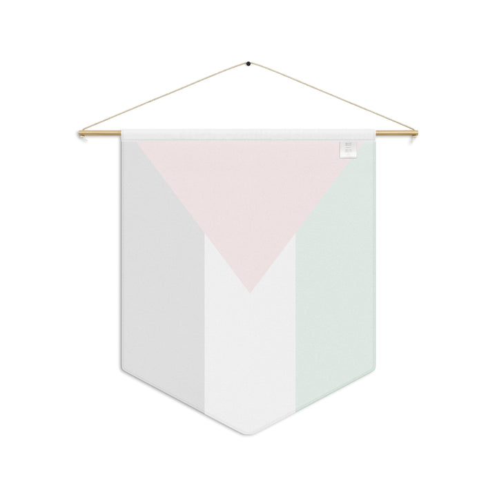 Pennant Flag - Palestine, Pennant White 18x21