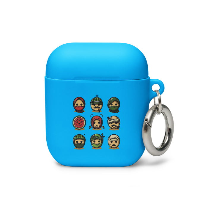 Rubber Case for AirPods® Gen 1 &amp; 2 - Palestine Emoji, AirPods Blue AirPods