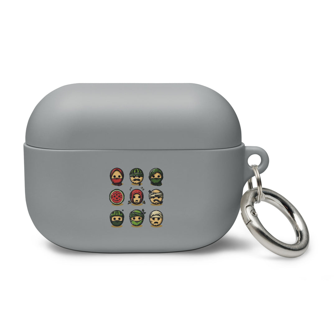 Rubber Case for AirPods® Gen 1 &amp; 2 - Palestine Emoji, AirPods Grey AirPods Pro