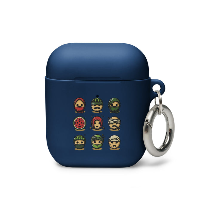Rubber Case for AirPods® Gen 1 &amp; 2 - Palestine Emoji, AirPods Navy AirPods
