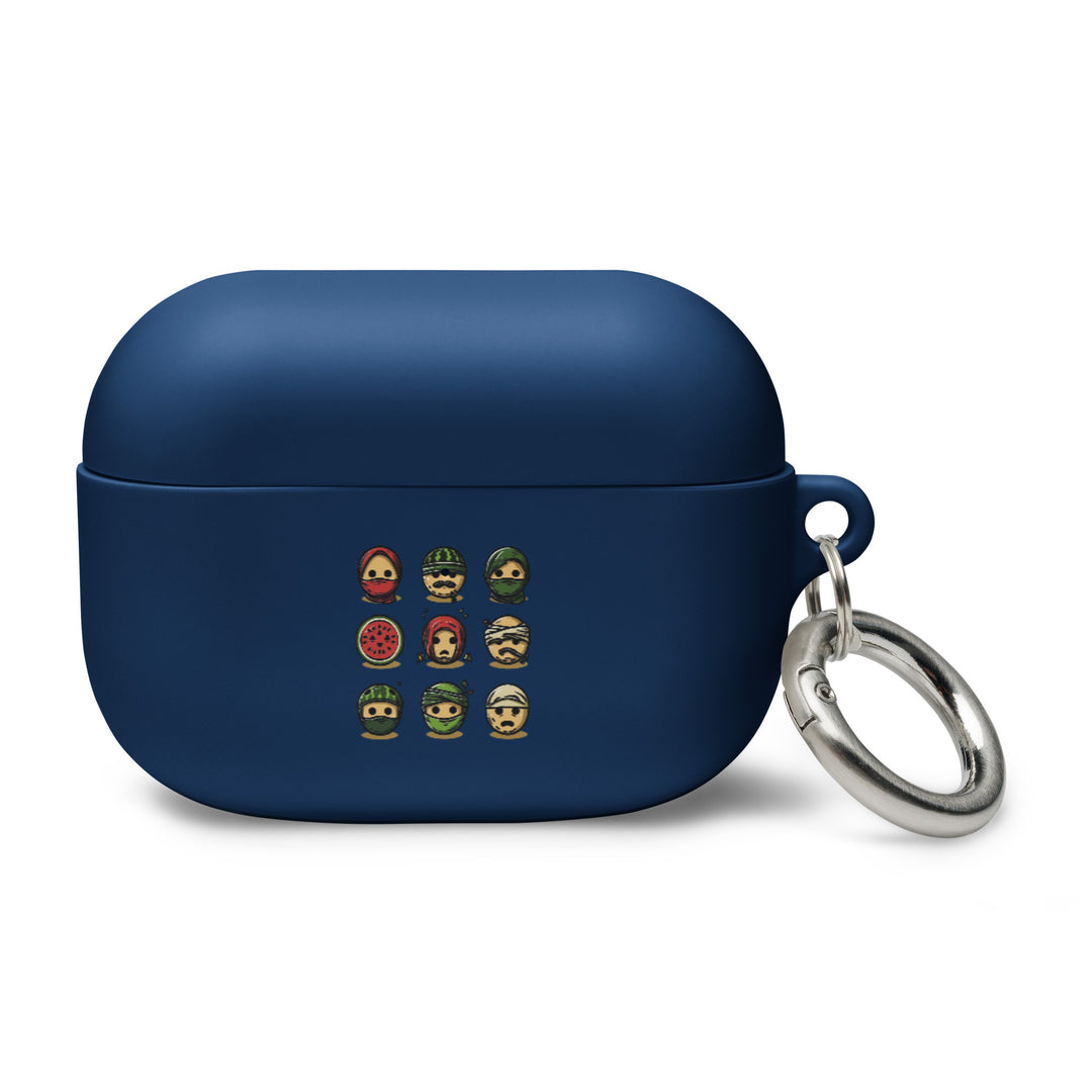 Rubber Case for AirPods® Gen 1 &amp; 2 - Palestine Emoji, AirPods Navy AirPods Pro