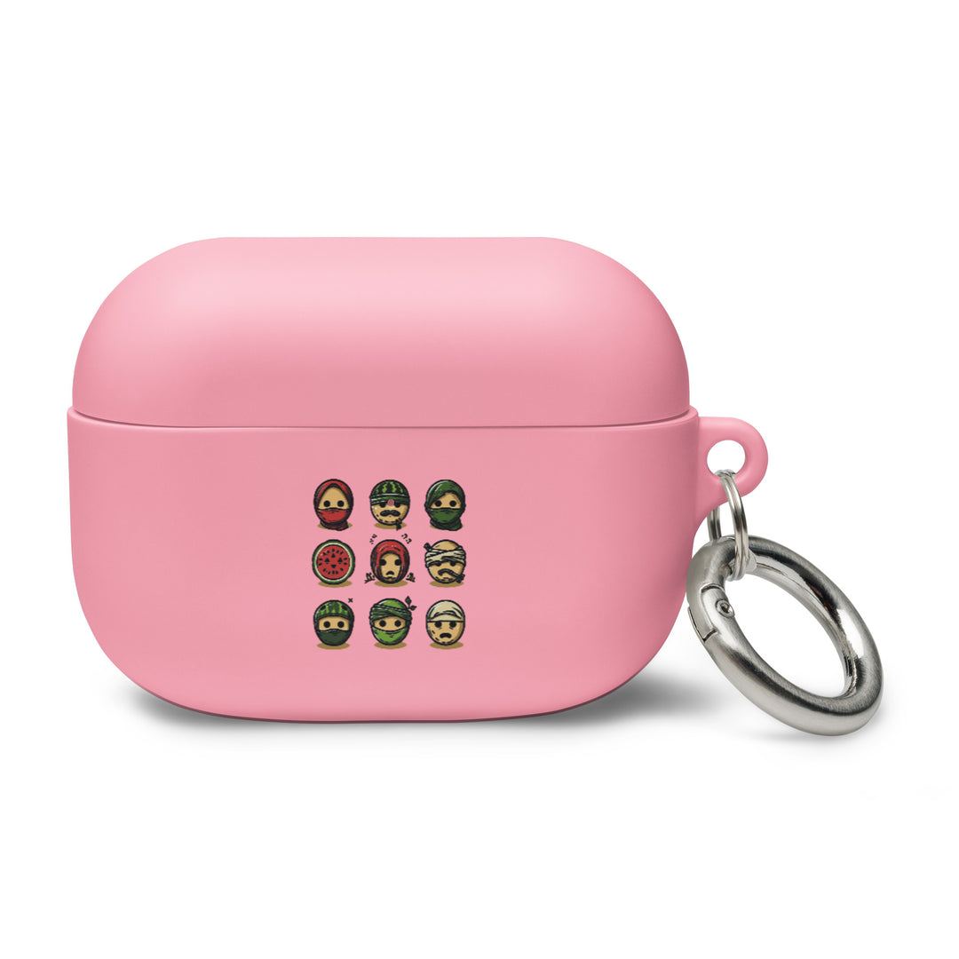 Rubber Case for AirPods® Gen 1 &amp; 2 - Palestine Emoji, AirPods Pink AirPods Pro