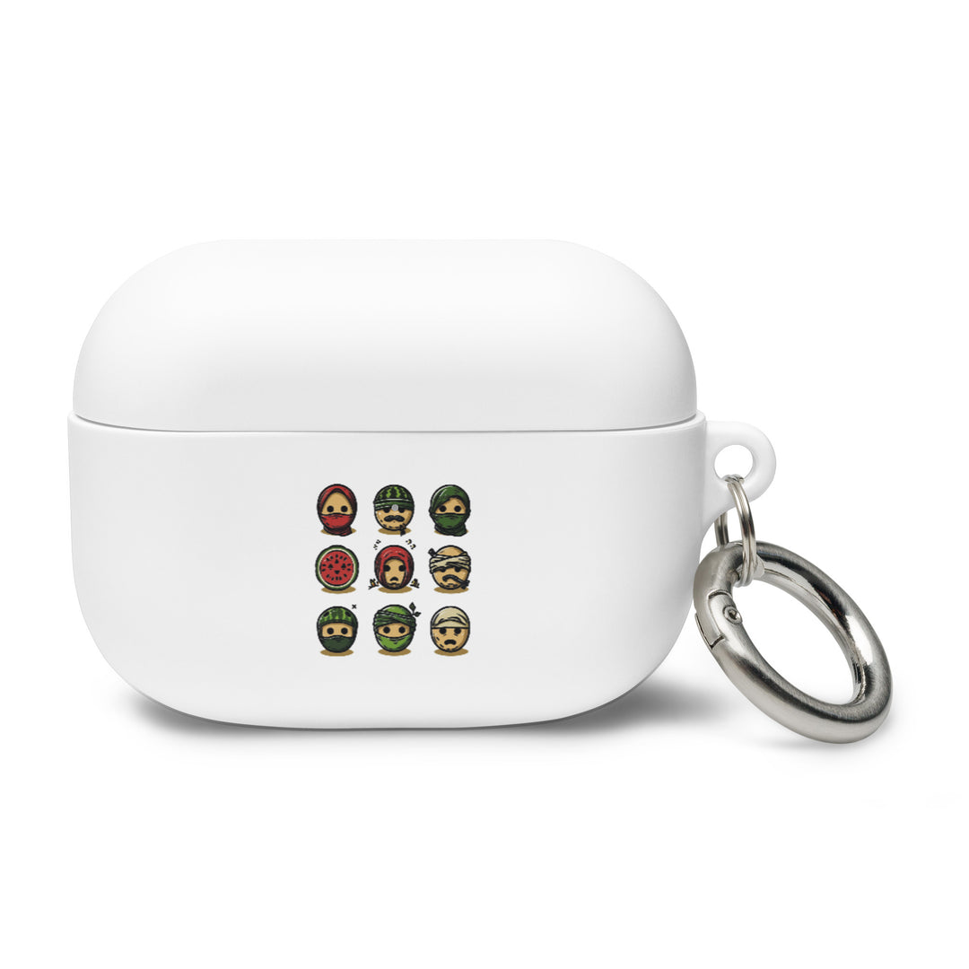 Rubber Case for AirPods® Gen 1 &amp; 2 - Palestine Emoji, White AirPods Pro