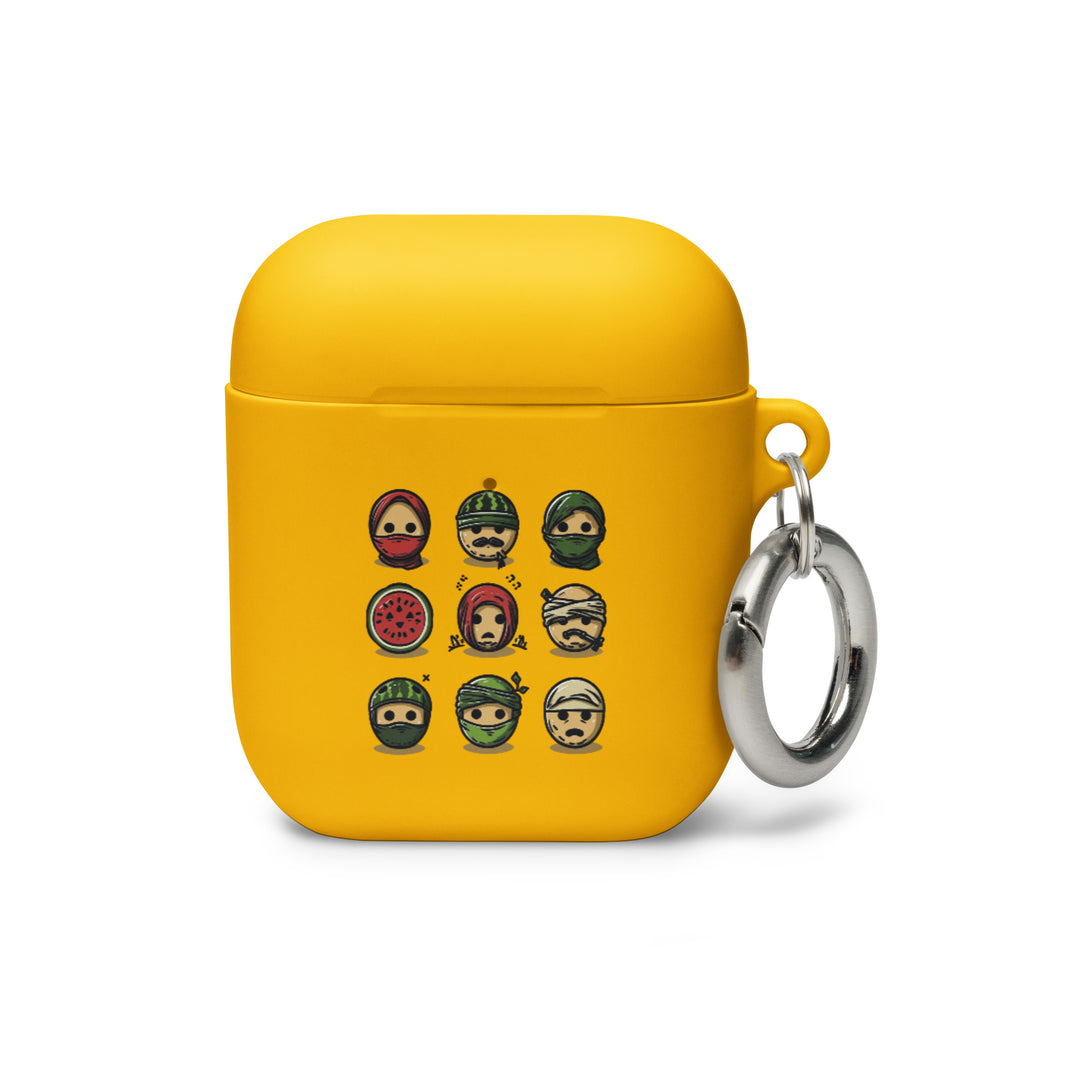 Rubber Case for AirPods® Gen 1 &amp; 2 - Palestine Emoji, AirPods Yellow AirPods