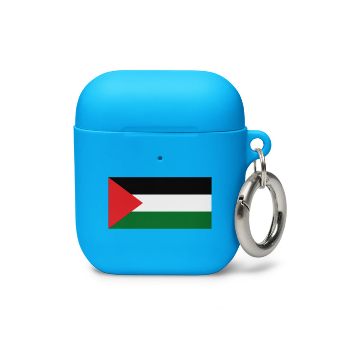Rubber Case for AirPods® Gen 1 &amp; 2 - Palestine Flag, AirPods Blue AirPods