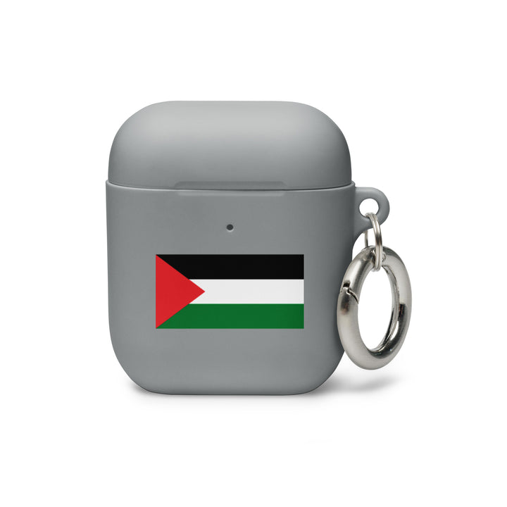 Rubber Case for AirPods® Gen 1 &amp; 2 - Palestine Flag, AirPods Grey AirPods