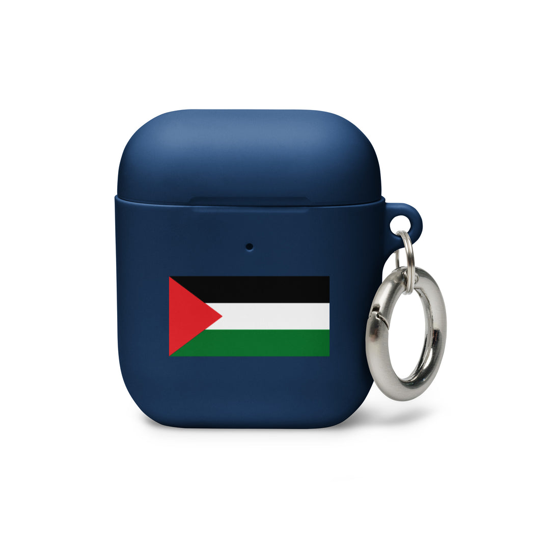 Rubber Case for AirPods® Gen 1 &amp; 2 - Palestine Flag, AirPods Navy AirPods