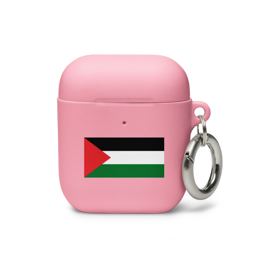 Rubber Case for AirPods® Gen 1 &amp; 2 - Palestine Flag, AirPods Pink AirPods