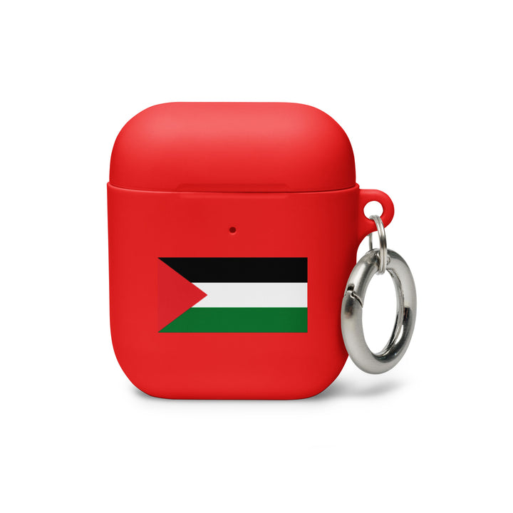 Rubber Case for AirPods® Gen 1 &amp; 2 - Palestine Flag, AirPods Red AirPods