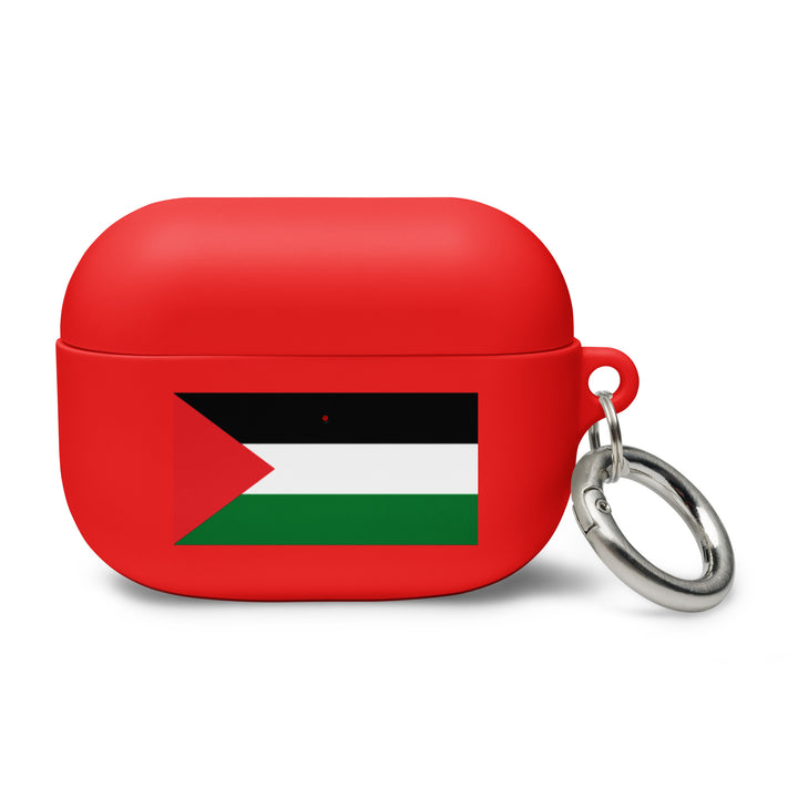 Rubber Case for AirPods® Gen 1 &amp; 2 - Palestine Flag, AirPods Red AirPods Pro