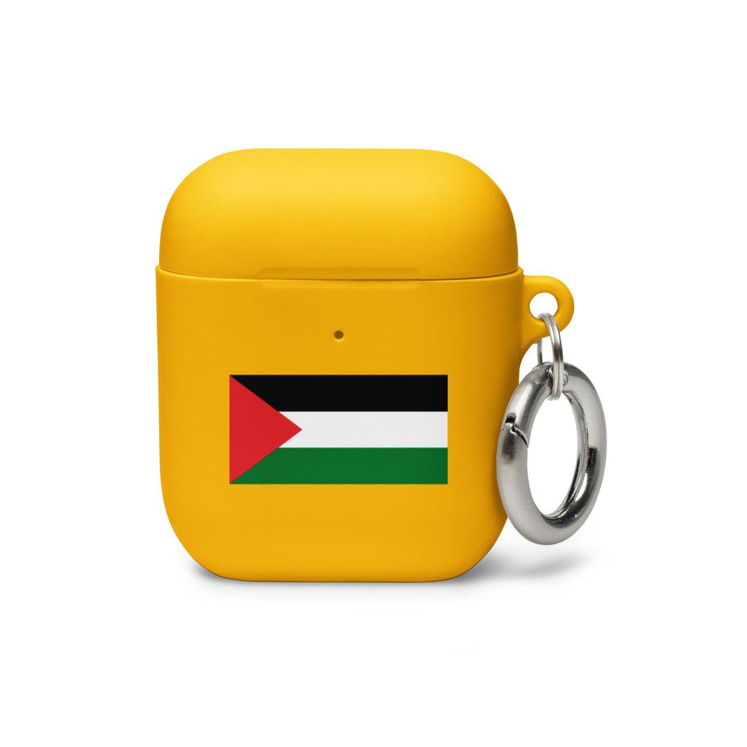 Rubber Case for AirPods® Gen 1 &amp; 2 - Palestine Flag, AirPods Yellow AirPods