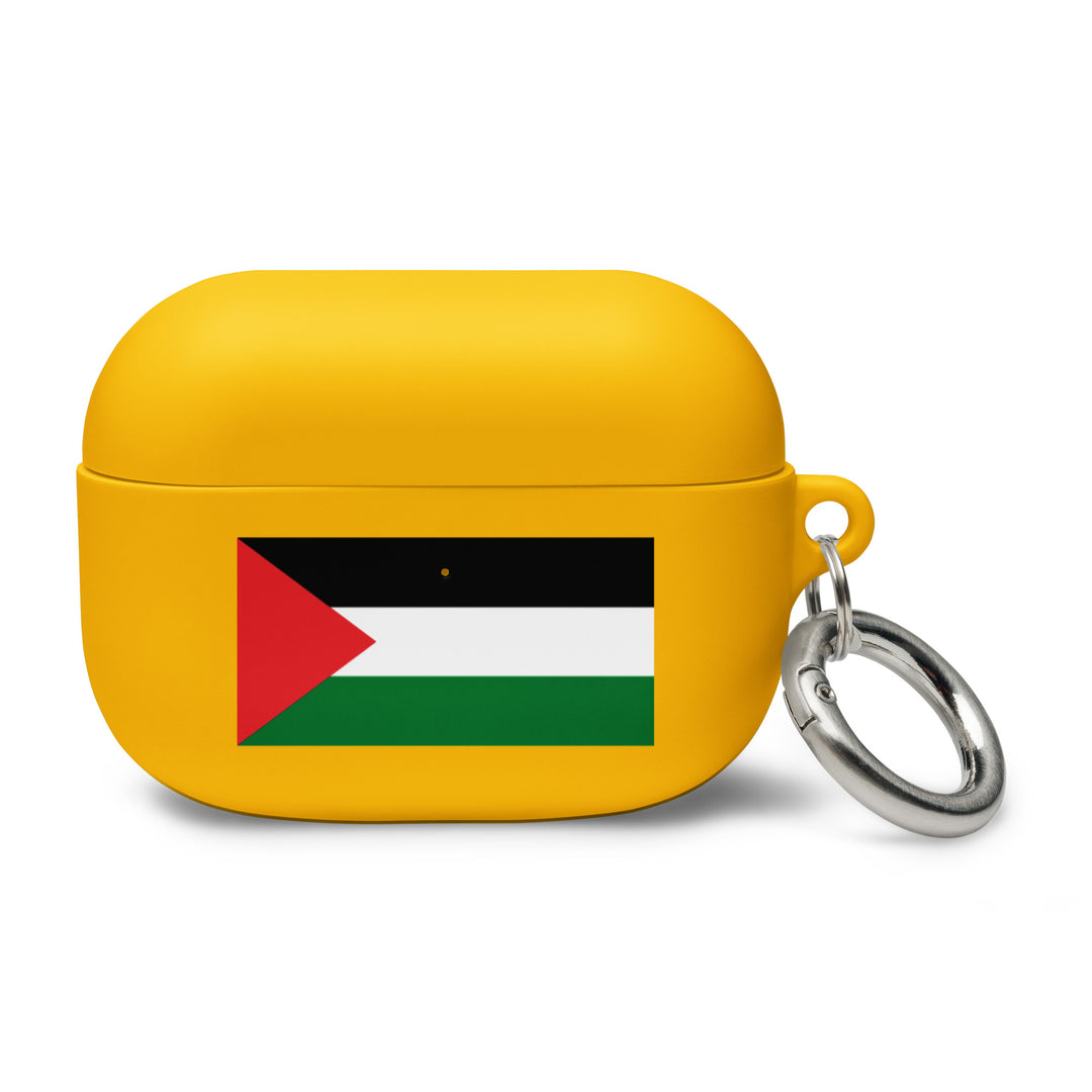 Rubber Case for AirPods® Gen 1 &amp; 2 - Palestine Flag, AirPods Yellow AirPods Pro