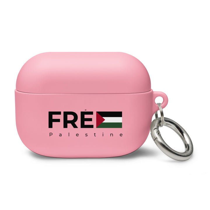 Rubber Case for AirPods® Pro Gen 1 - Free Palestine, AirPods Pink AirPods Pro