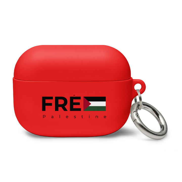 Rubber Case for AirPods® Pro Gen 1 - Free Palestine, AirPods Red AirPods Pro