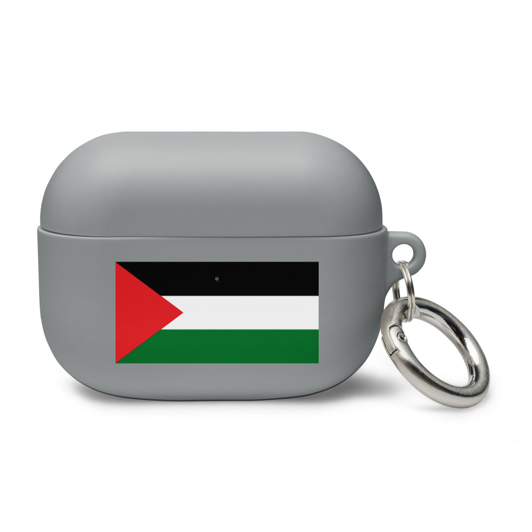 Rubber Case for AirPods® Pro Gen 1 - Palestine Flag, AirPods Grey AirPods Pro