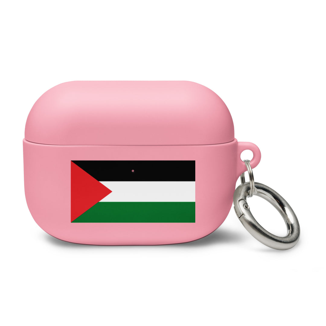 Rubber Case for AirPods® Pro Gen 1 - Palestine Flag, AirPods Pink AirPods Pro