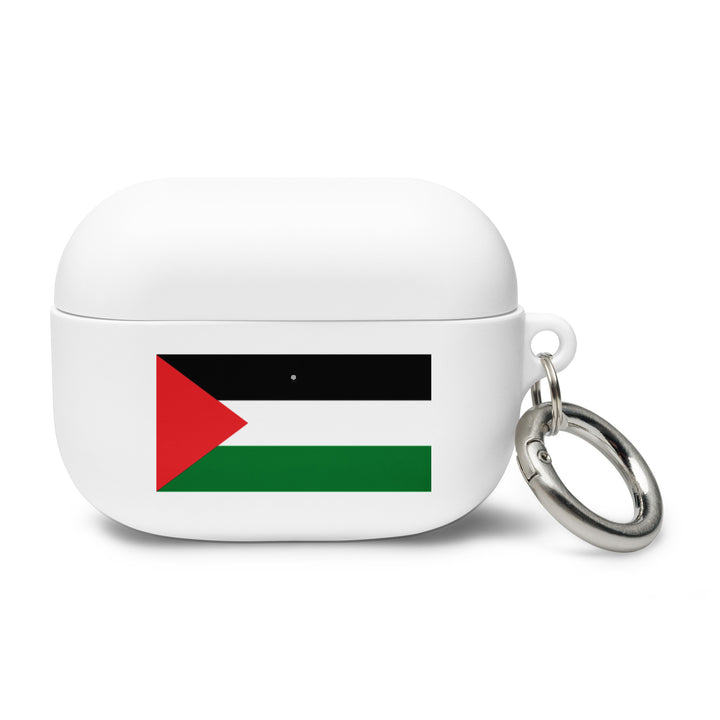 Rubber Case for AirPods® Pro Gen 1 - Palestine Flag, White AirPods Pro