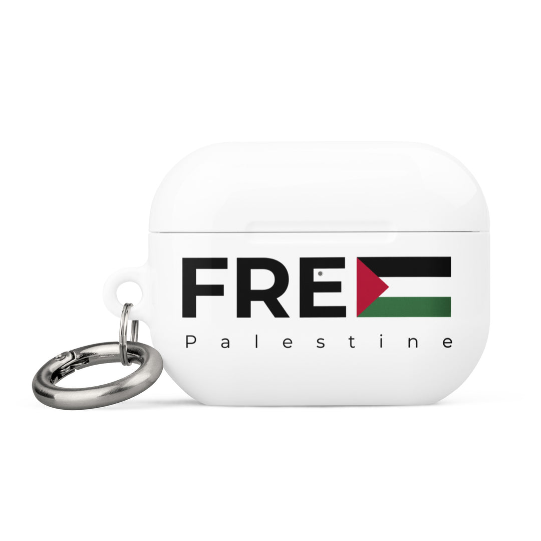 Rubber Case For AirPods® Pro Gen 2 - Free Palestine, White AirPods Pro Gen2