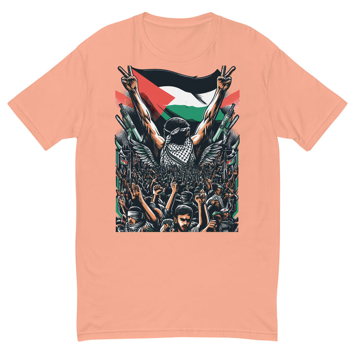 Short Sleeve T-shirt - Art by Moh, Mens Fitted T Shirt Desert Pink