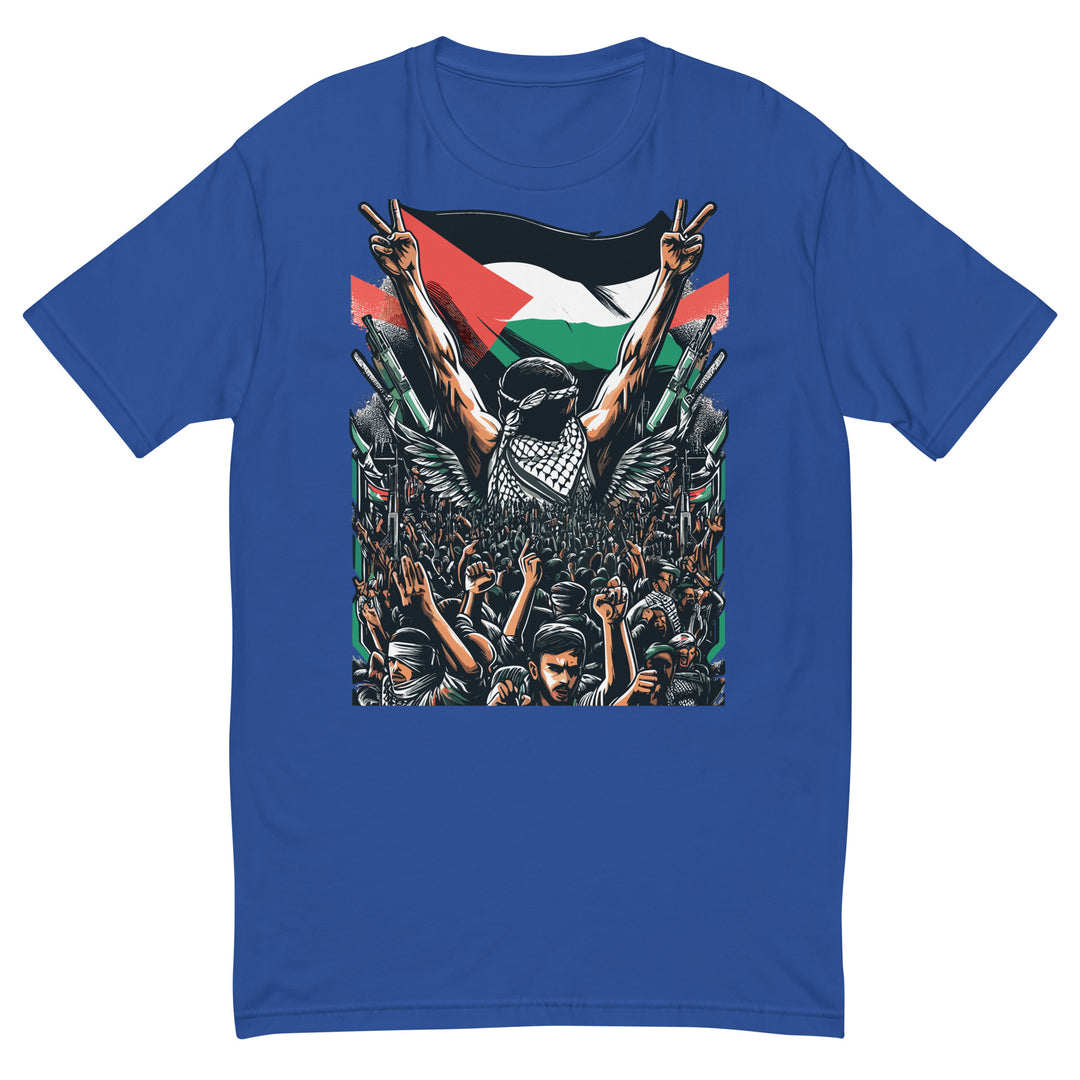Short Sleeve T-shirt - Art by Moh, Mens Fitted T Shirt Royal Blue