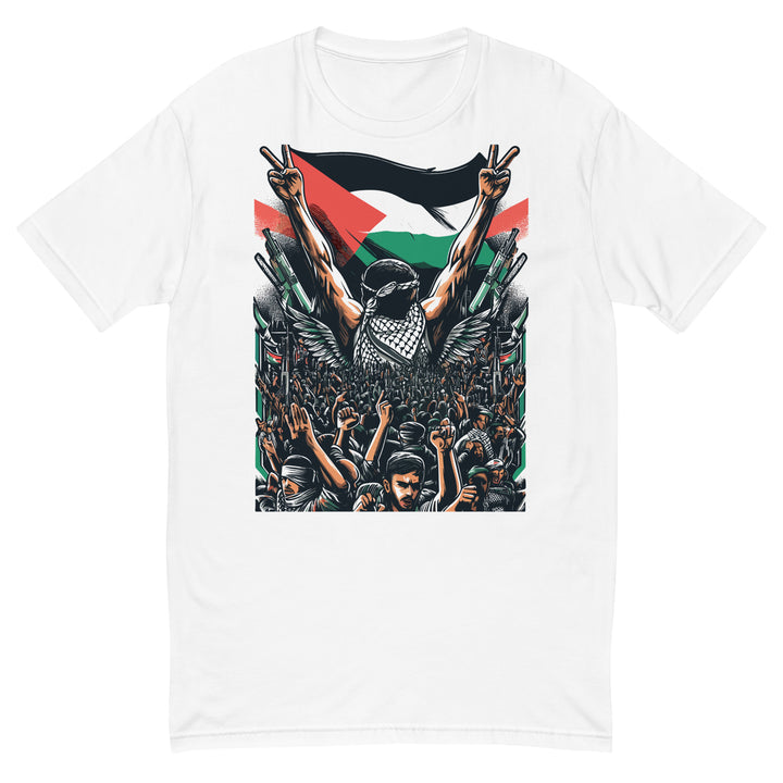 Short Sleeve T-shirt - Art by Moh, Mens Fitted T Shirt White