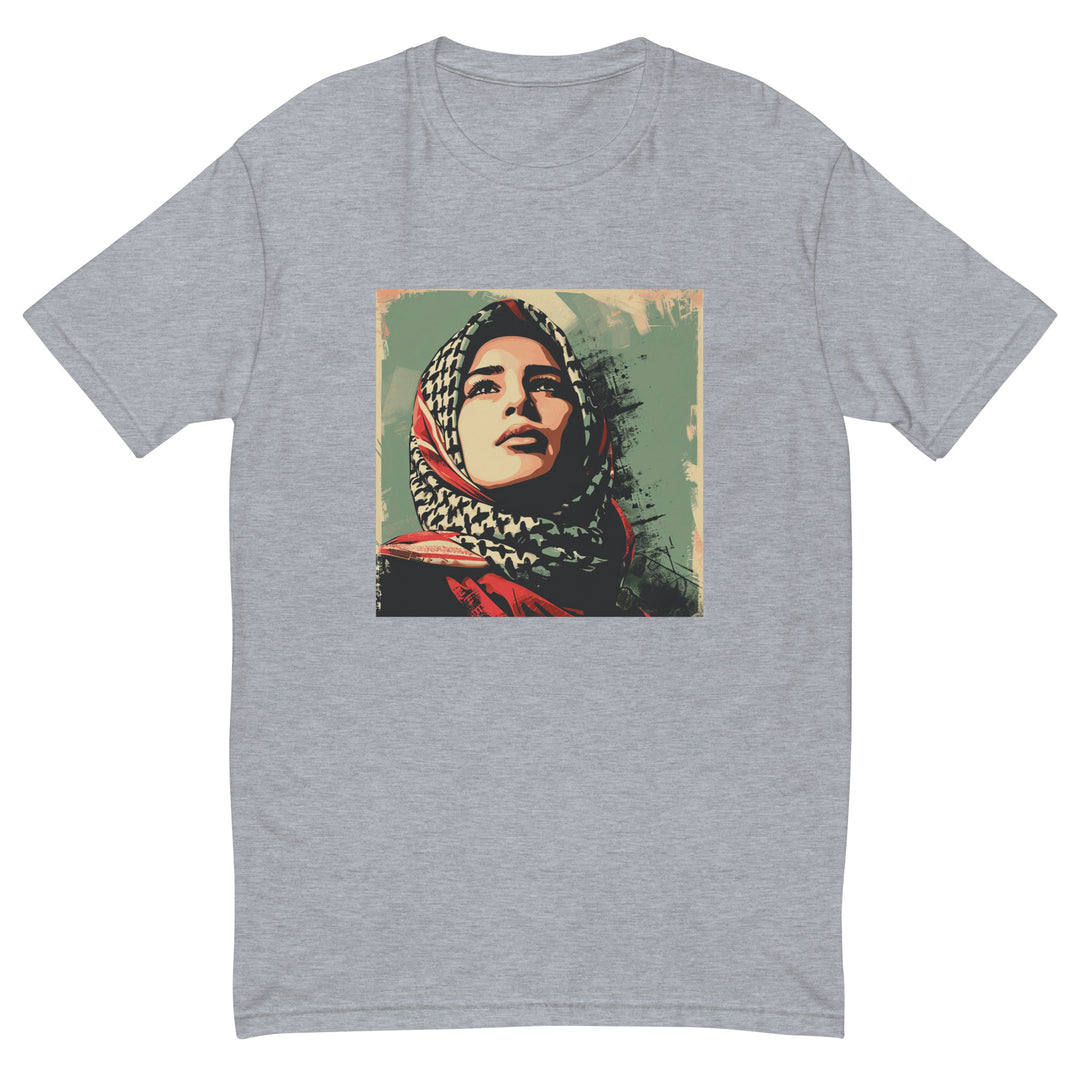 Short Sleeve T-Shirt - Hope, Mens Fitted T Shirt Heather Grey